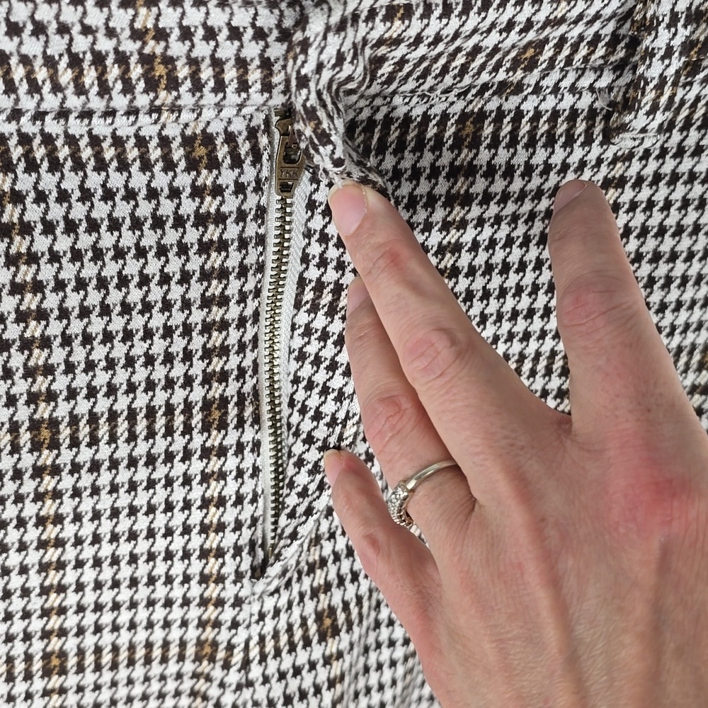 {Free People} NWT Molly Slim Plaid Pants - Size 8 - Picture 11 of 17